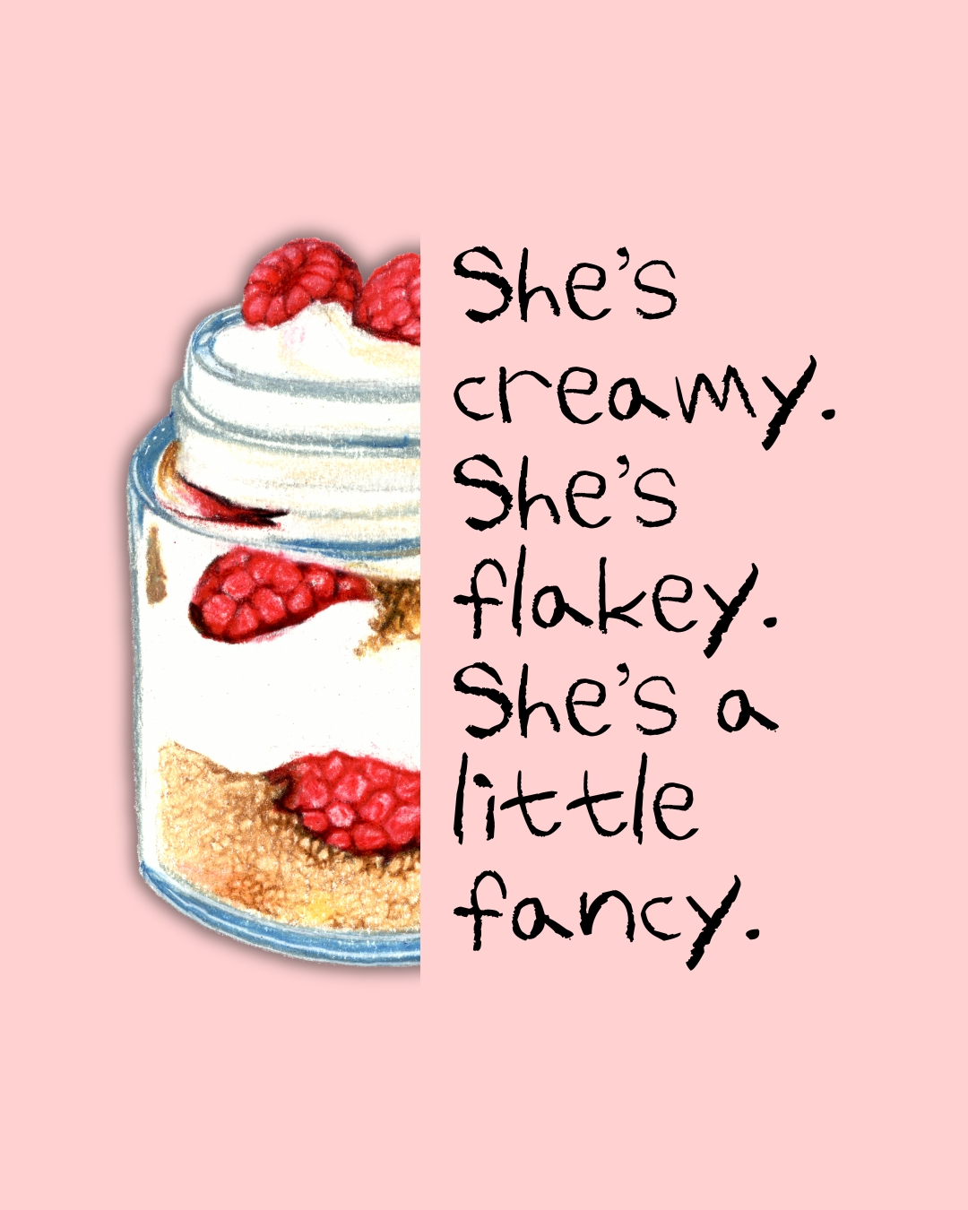 Illustration of Raspberry Pudding Mille